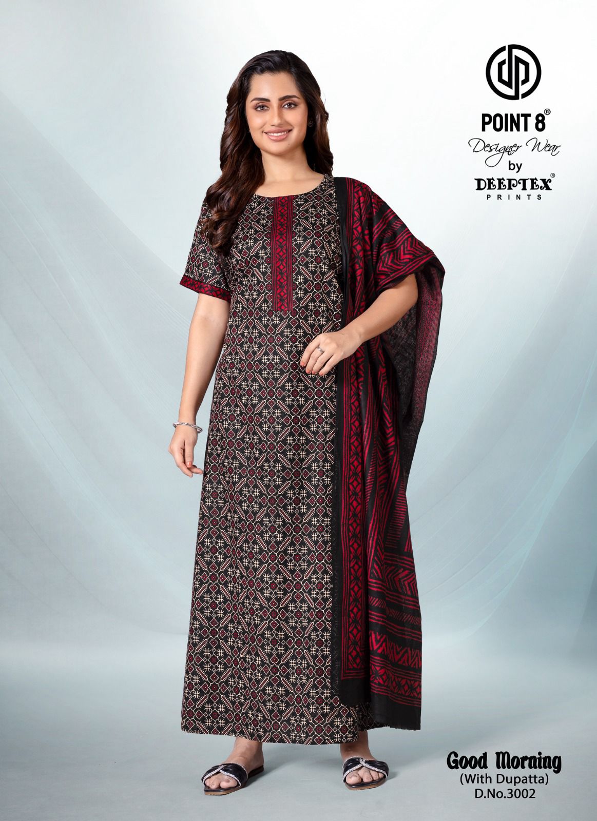 Good Morning Vol 2 By Deeptex Cotton Printed Wholesale Nighty With Dupatta In India